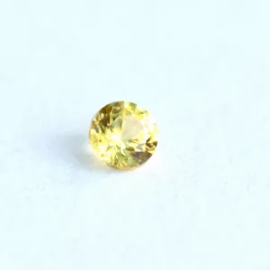 safir galben rotund