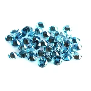 round blue topaz