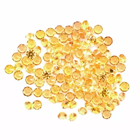 round yellow sapphire