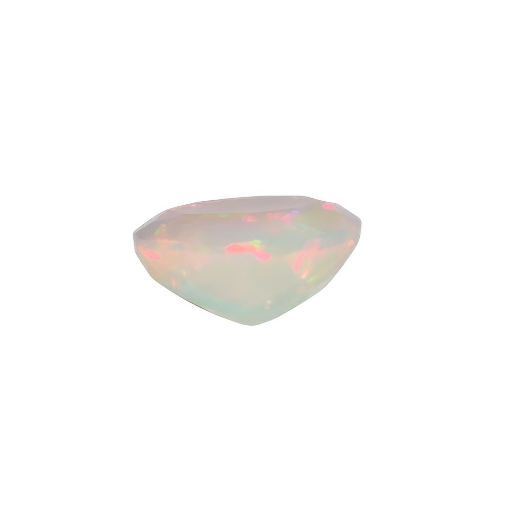 opal alb oval pentru bijuterii