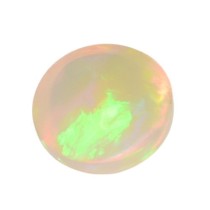 White opal round cabochon for ring 2