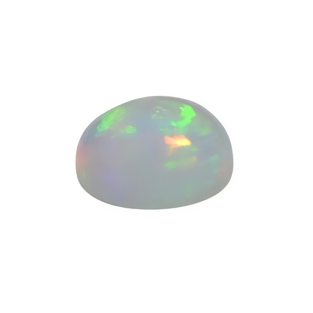 opal alb oval pentru bijuterii