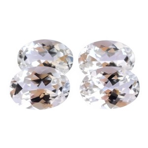 oval white topaz for jewelry