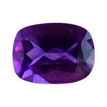 ametist african violet inchis forma cushion pentru inel