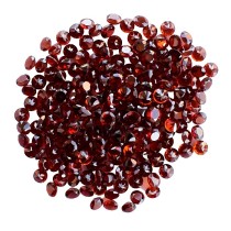 red burgundy round garnet 3 mm