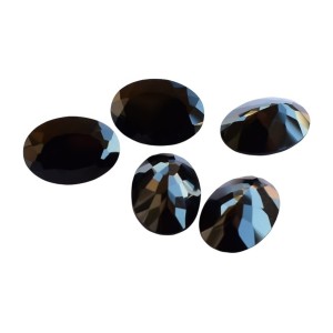 black onyx oval semiprecious stones for jewelry