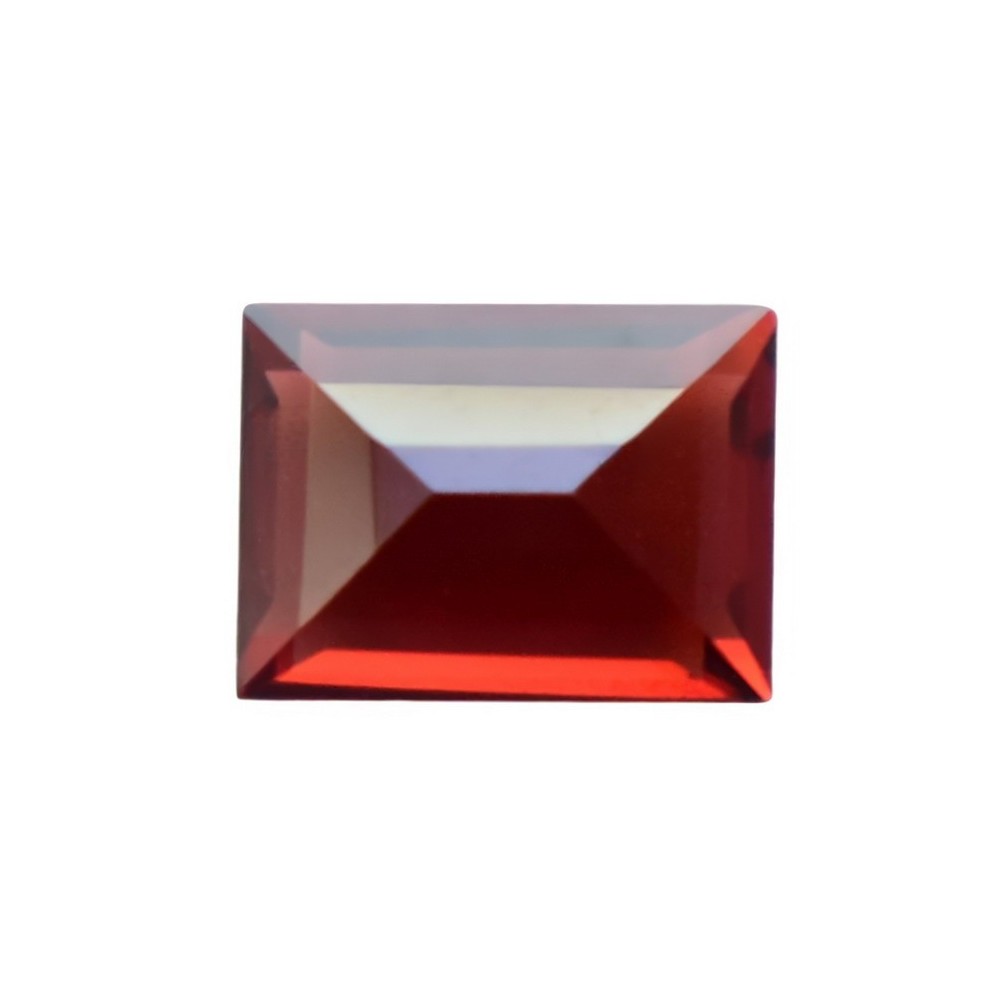 burgundy red rectangle garnet for pendant