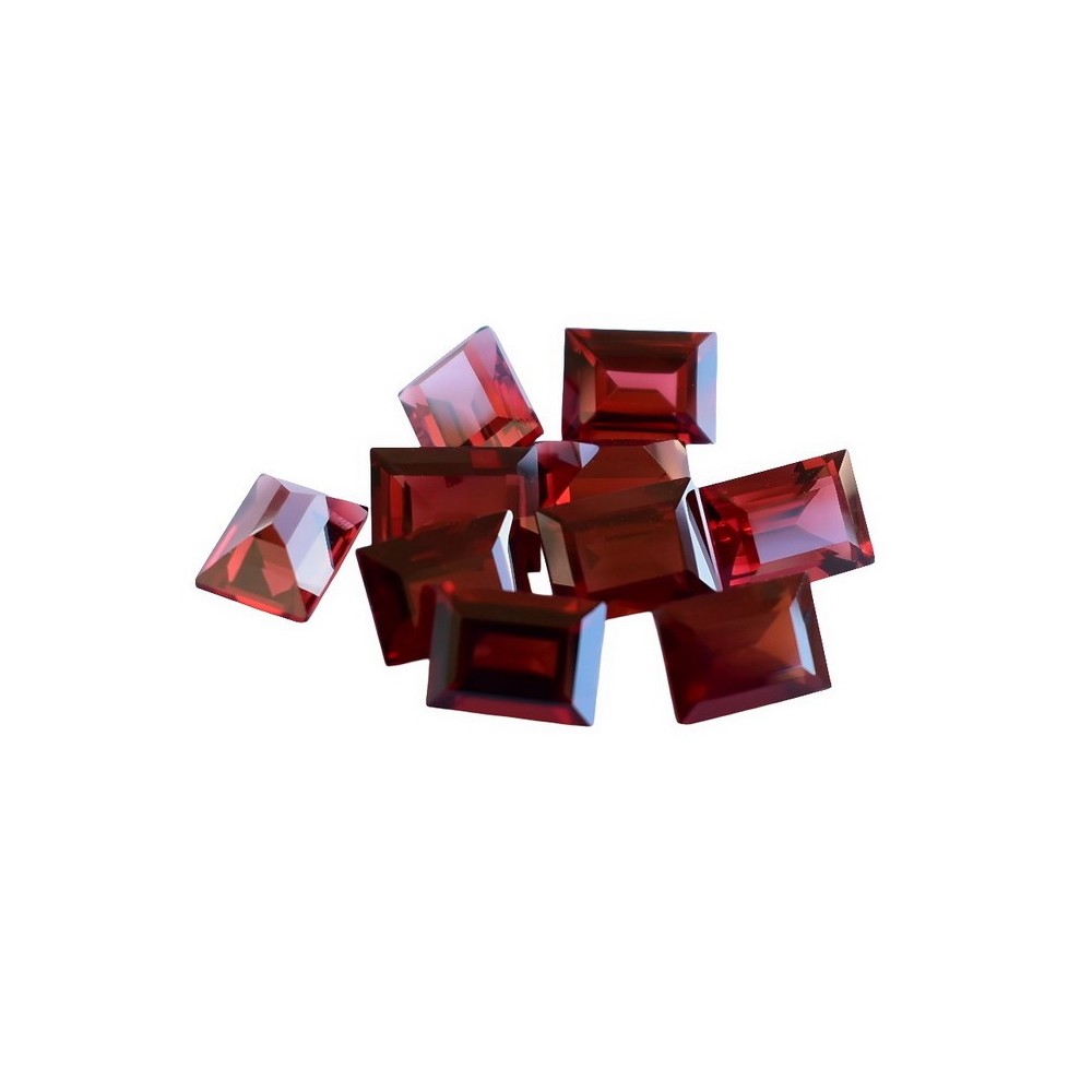 garnet rectangle red garnet burgundy semiprecious stones for jewelry
