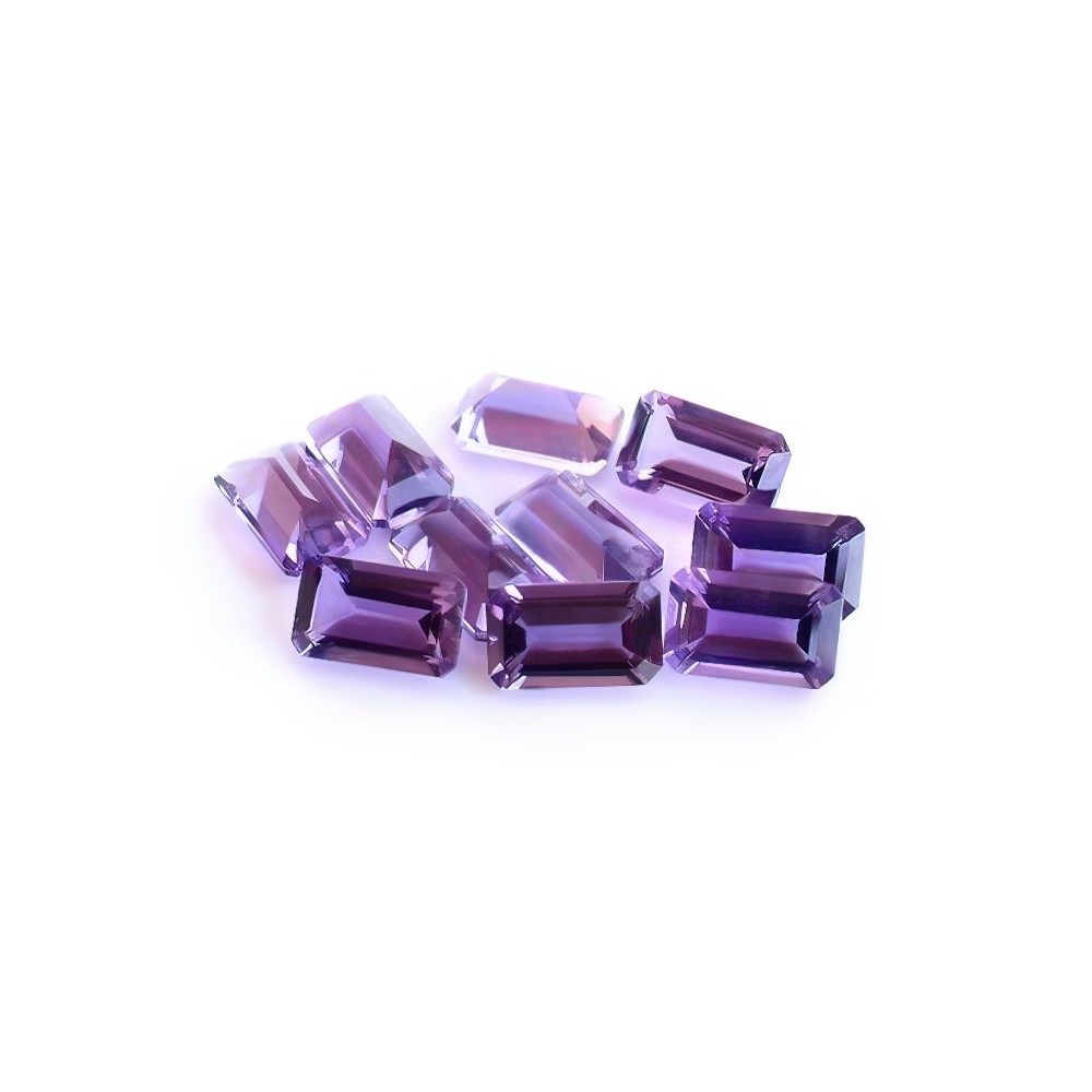 Natural purple amethyst semiprecious stones for jewelry
