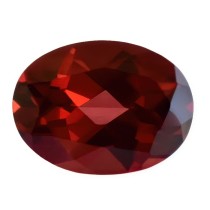 granat oval rosu visiniu pentru inele si cercei