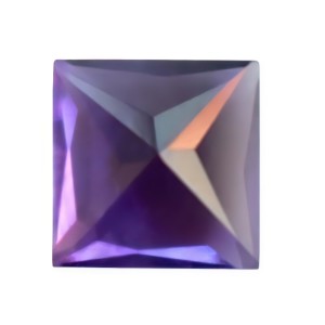 African amethyst semiprecious gemstones purple square for jewelry