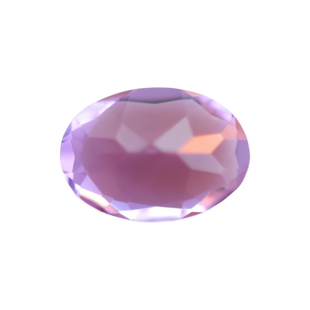 Oval purple amethyst for pendant