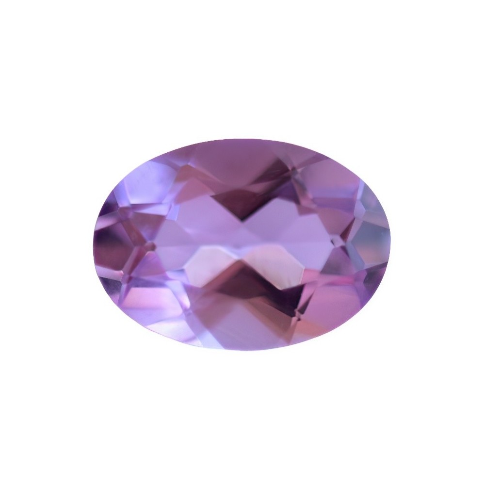 Oval purple amethyst for ring