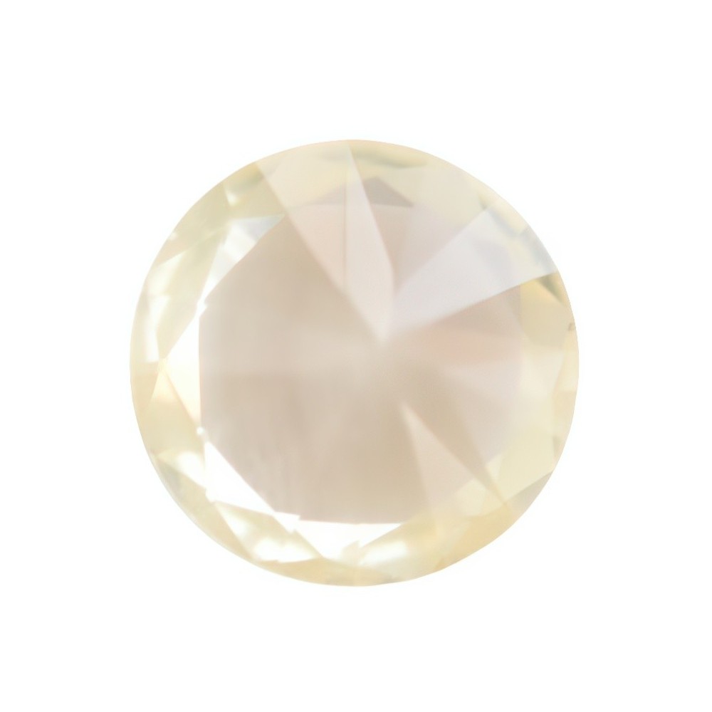 safir natural rotund galben