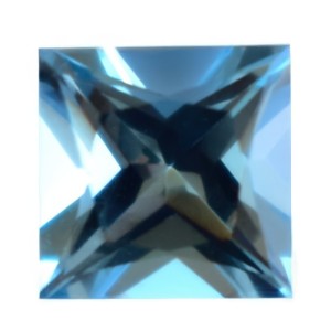 Blue swiss square topaz