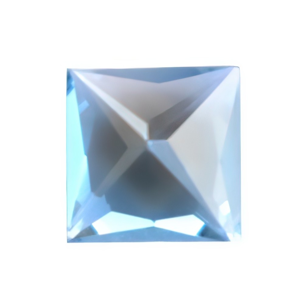 Blue swiss square topaz