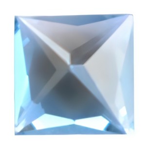 Blue swiss square topaz