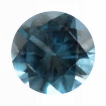 topaz albastru london rotund