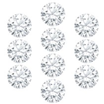 White Topaz 10 stones batch