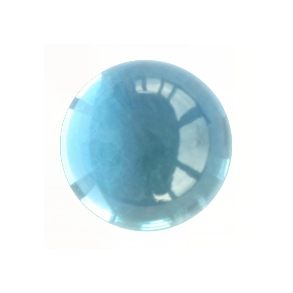 topaz albastru rotund