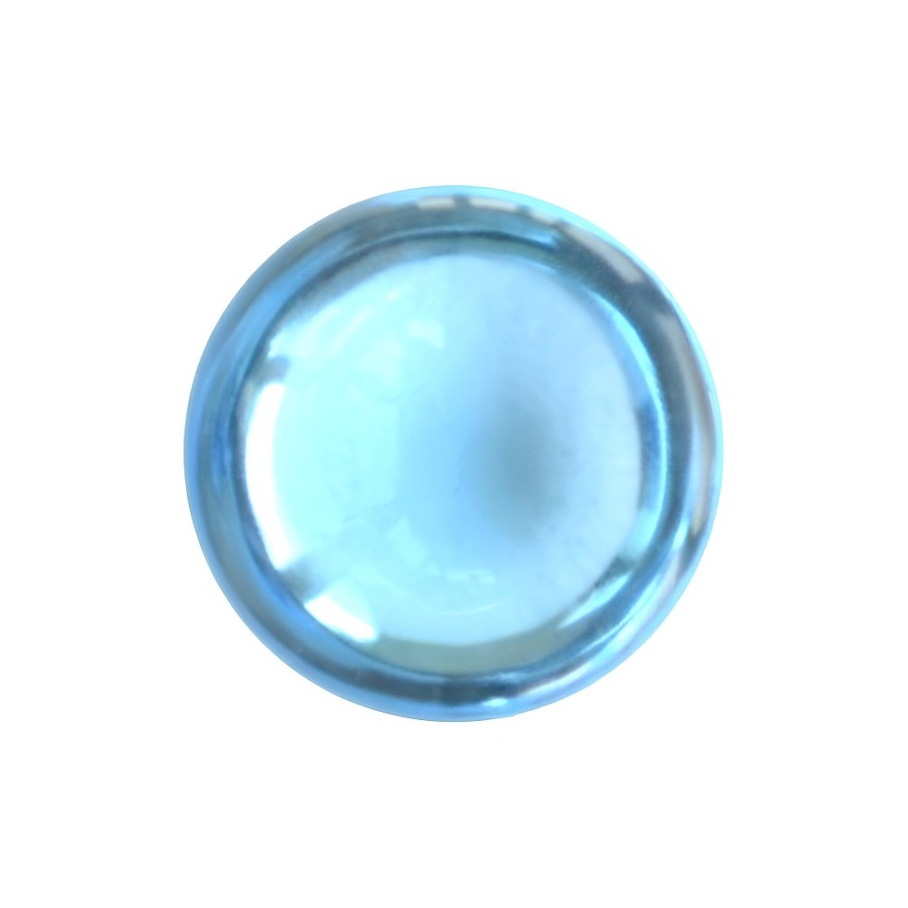 topaz albastru rotund