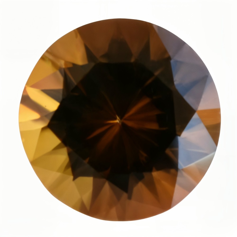 round brown madeira citrine