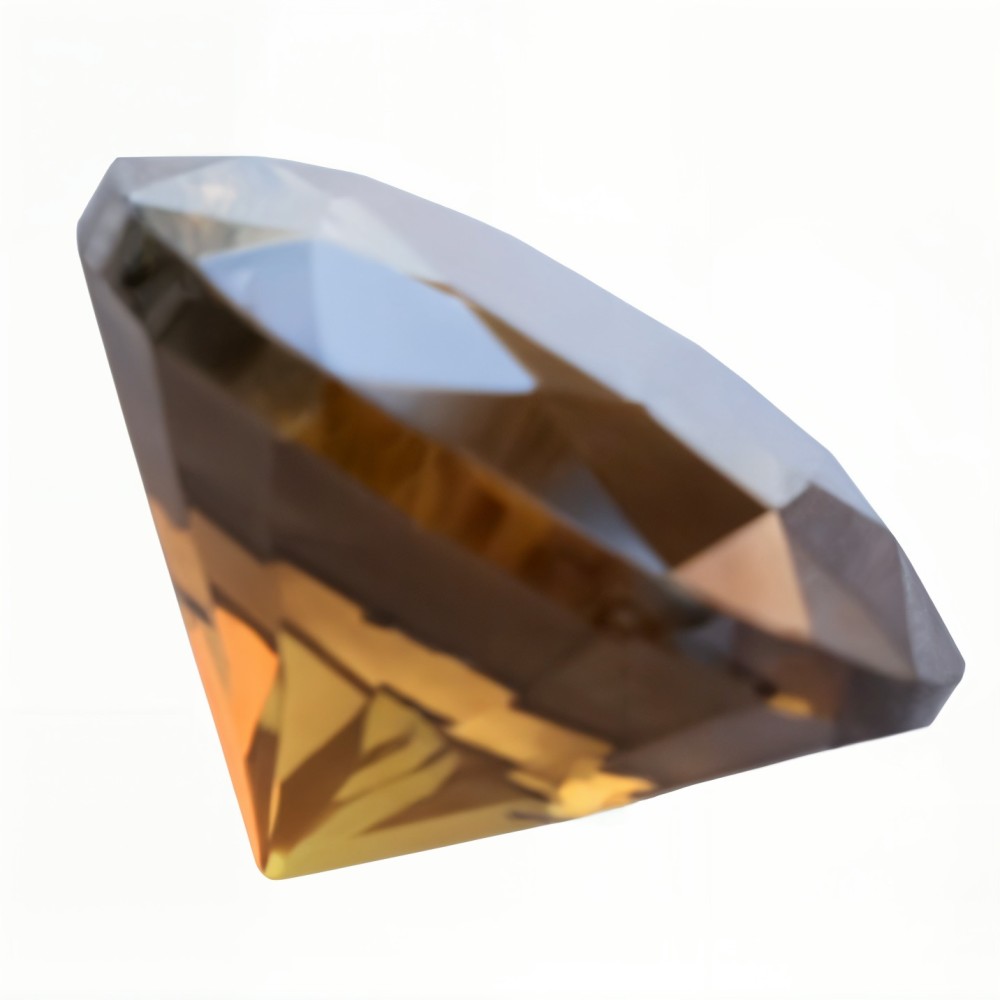 round brown madeira citrine